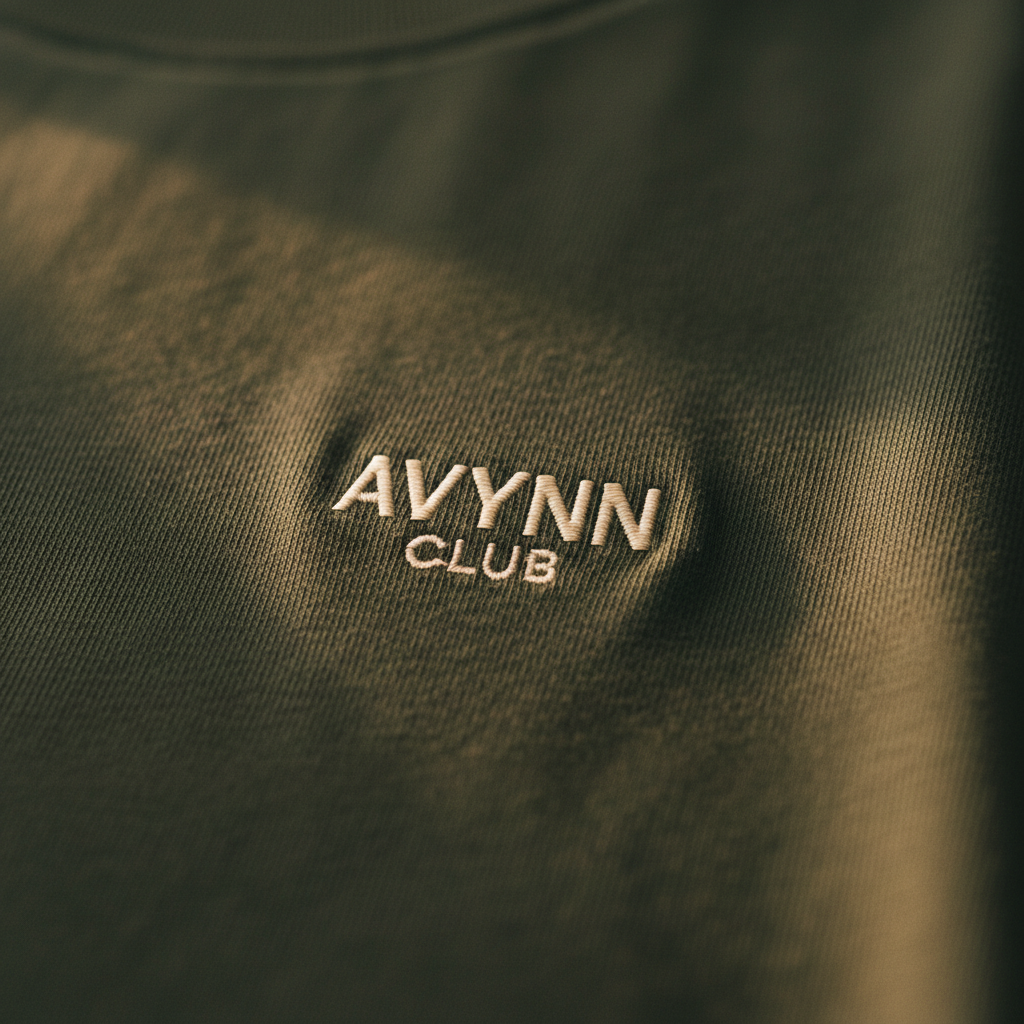 AVYNN CLUB Embroidery Macro – Olive Green