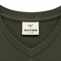 Avynn Club Slub Jersey V-Neck - Inside Label