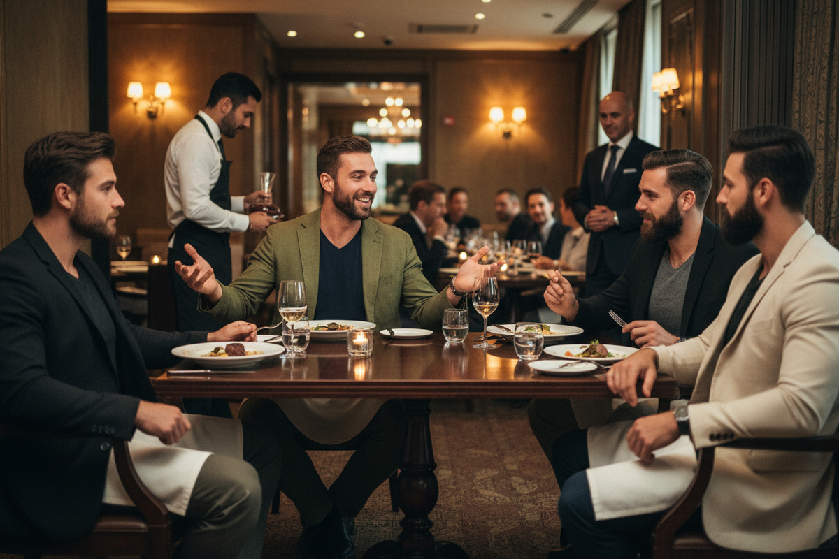 Restaurant dining mixed casual comfortable