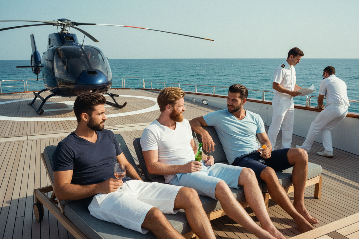 Superyacht navy white blue nautical luxury